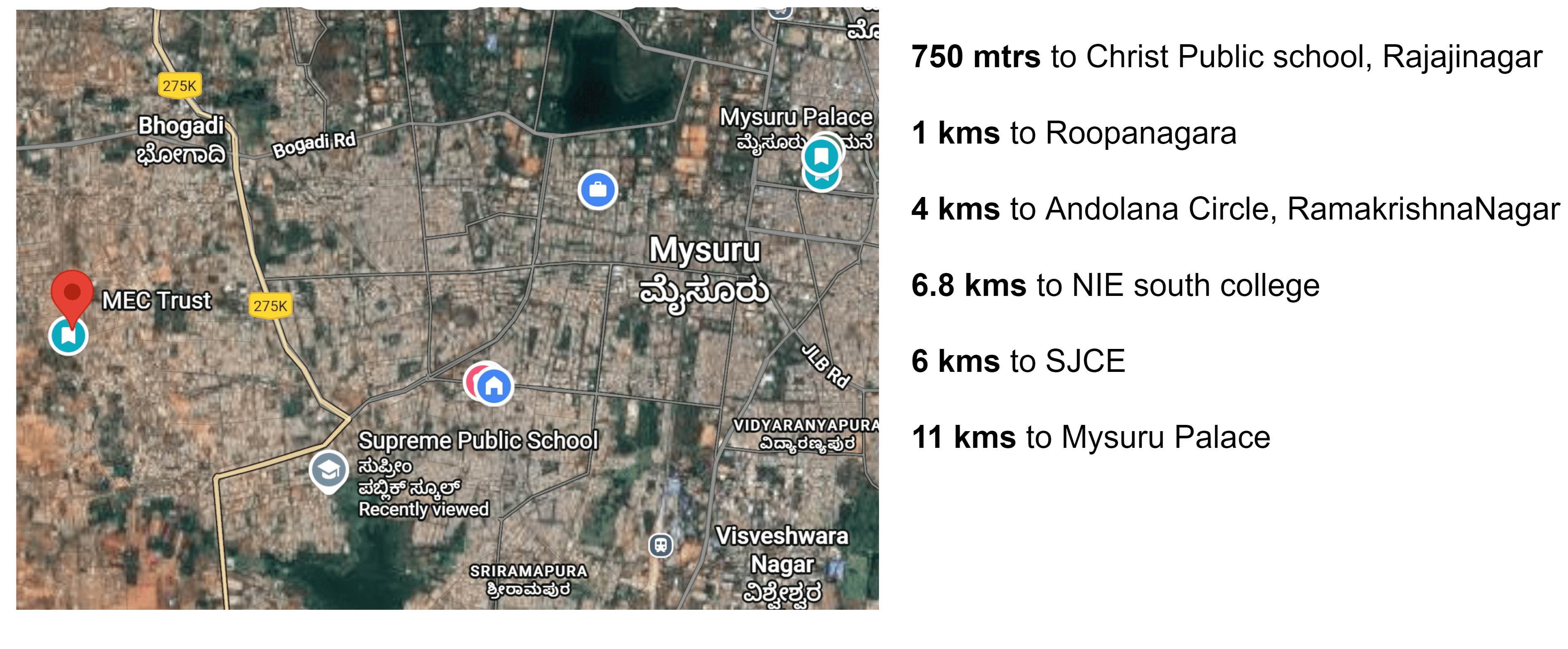 Prajna vidyapeeta Location Map